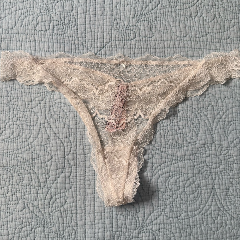 Victoria's Secret Cream Lace Panties